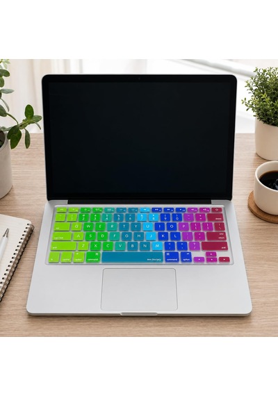 İngilizce Q Klavye Koruyucu Silikon Apple Macbook Air 13 & Pro 13/15 İle Uyumlu Us Amerikan Düz Enter A1278 A1502 A1425 A1369 A1466 A1286 A1398 Pembe Yeşil 12336001
