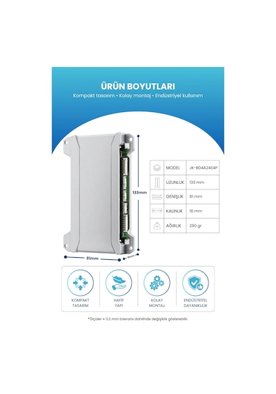 Jk Smart Bms Akıllı Batarya Yönetim Sistemi 8 24s 60a 0.4a Aktif Balans Jk-bd4a24s4p