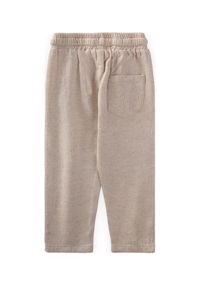 Cigit Keten Pantolon 1-10 Yaş Naturel