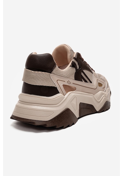 Fleur Bej Kahverengi Kadın Sneaker Kahverengi - Bej