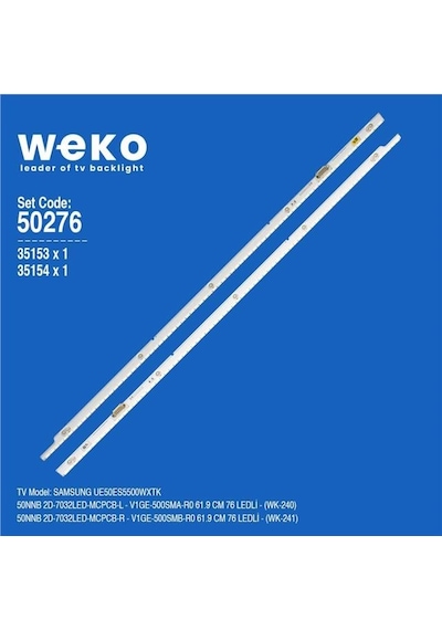 Wkset-5276 35153x1 35154x1 50nnb 2d-7032led-mcpcb 2 Adet Led Bar 76led Tvnizi Açıp İçindeki Led Barla Birebir Aynısı Olduğunu Görmeden Almayınız. Sonrasında İade Almamaktayız. Beyaz Wkset-5276 35153x1 35154x1 50nnb 2d-7032led-mcpcb 2 Adet Led Bar 76led Tvnizi Açıp İçindeki Led Barla Birebir Aynısı Olduğunu Görmeden Almayınız. Sonrasında İade Almamaktayız. Beyaz