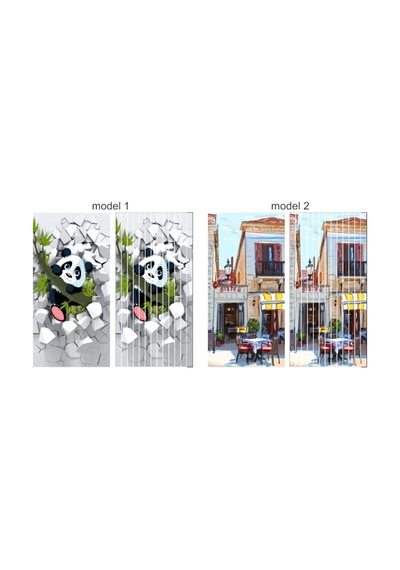 Resim Baskılı Branda Kapı Sinekliği 100X200 Cm