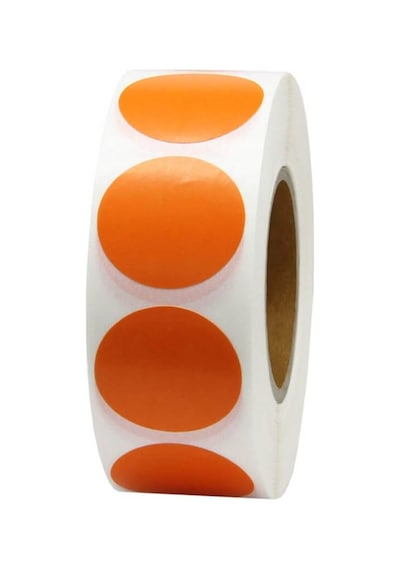 50 MM Turuncu Çap Sticker 1000 Adet