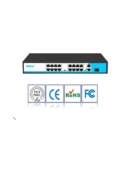 Hruıi Hr901 Af 1621Gs 200 16 Port 10/100 16 Port Poe 2 Port Uplınk