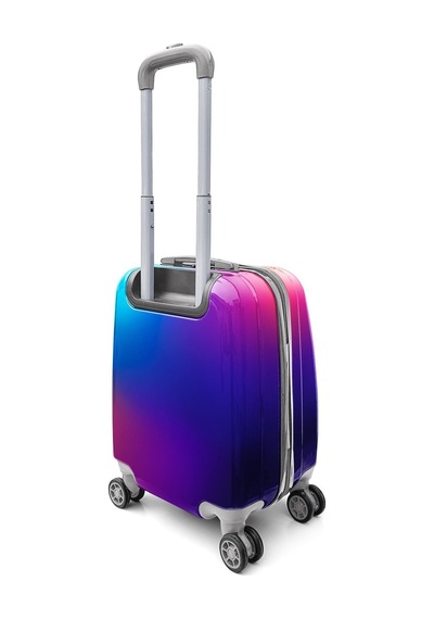 Coral High Renkli Desenli Mini Kabin Boy Valiz 40cm 16766 Çok Renkli