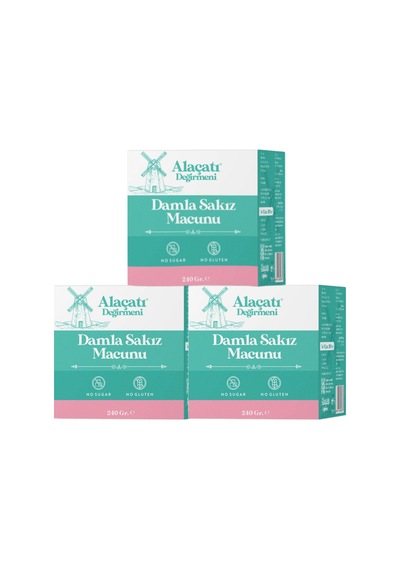 Alaçatı Değirmeni Damla Sakızlı Macun 3 X 240 Gr 3'lü Paket
