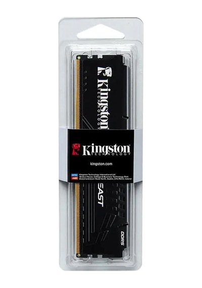 Kingston Beast Kf556c36bbe-16tr 16gb 1x16gb Ddr5 5600mhz Cl36 Siyah Gaming Ram Bellek Kdo