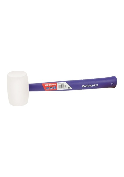 Workpro Wp241040 57mm 450gr Pvc Pp Saplı Beyaz Kauçuk Tokmak