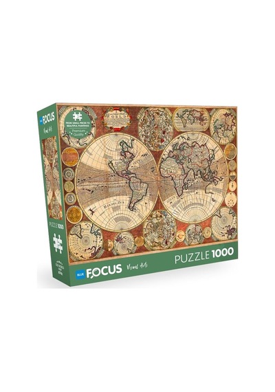 1000 Parça - Old World Map Eski Dünya Haritası