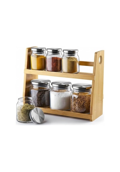 8 Parça Borosilikat Cam Baharatlık Seti 700 Ml - Paslanmaz Çelik Kapaklı Ve Bambu Kapak Sçenekli 2 Katlı Bambu Standlı Tezgah Üstü Erzak Kabı Ve Mutfak Düzenleyici Organizer Bambu Kapak Diğer 8 Parça Borosilikat Cam Baharatlık Seti 700 Ml - Paslanmaz Çelik Kapaklı Ve Bambu Kapak Sçenekli 2 Katlı Bambu Standlı Tezgah Üstü Erzak Kabı Ve Mutfak Düzenleyici Organizer Bambu Kapak Diğer