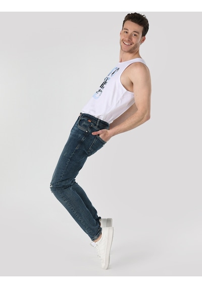 Colin's 041 Danny Slim Fit Düşük Bel Düz Paça Mavi Erkek Jean Pantolon CL1063484_Q1.V1_DN42560
