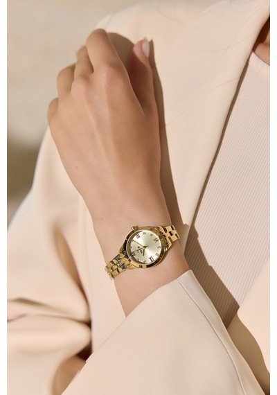 Pembe/gold Accg1410 Oyster Kol Saati 28mm Pembe/gold Altın