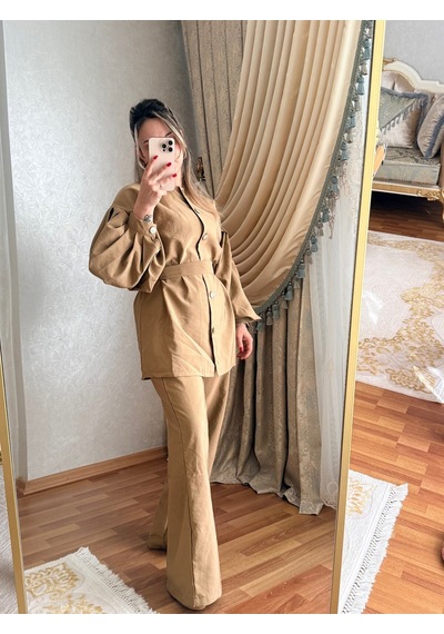 İlayla Tesettür İkili Takım Haki