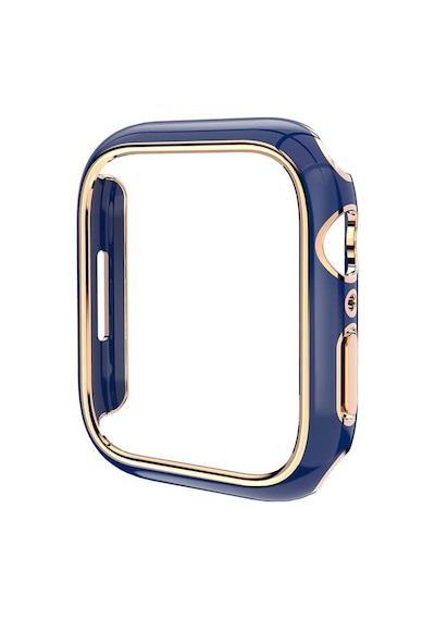 Apple Uyumlu  Watch 42 MM Gold Çizgili Ekran Koruyuculu Kasa Koruyucu