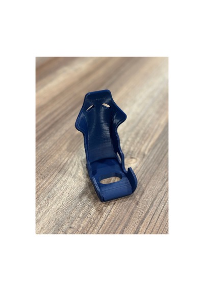 Recaro Koltuk Tasarımlı 3d Baskı Masaüstü Telefon Tutucu Şarj Uyumlu Beyaz