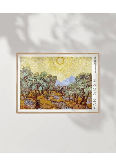 Çerçevesiz Poster Vincent Van Gogh Zeytin Ağaçları