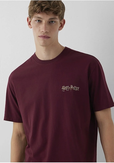 Mavi M0613576-70426 Mavi Harry Potter Baskılı T-shirt Erkek Tişort Bordo