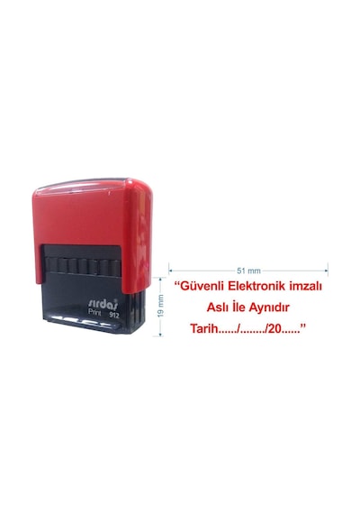 Güvenli Elektronik İmzalı Aslı Gibidir Yazılı Kaşe