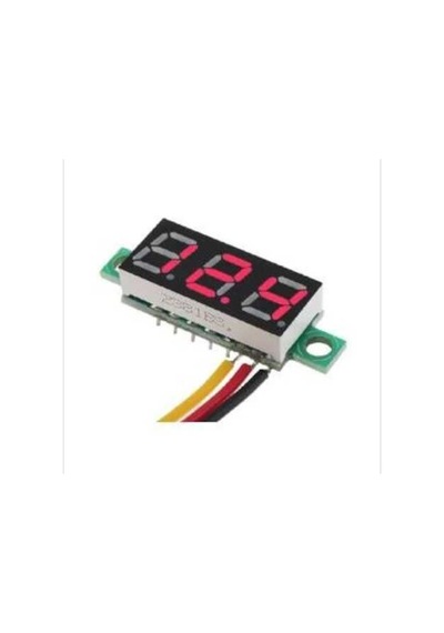 Modülelektronik-0.28İnch 0-100 3 Kablolu Dc Voltmeter Kırmızı