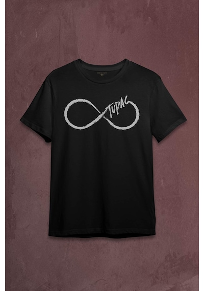 Tupac Shakur Sonsuzluk Makaveli Cartoon 2pac Baskılı Tişört Unisex T-shirt 001
