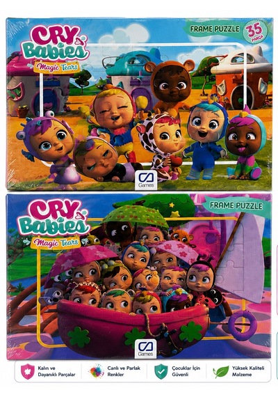 Ca Games Cry Babies Magic Tears 2 Li Frame Puzzle Seti 35 Parça Toplam 70 Parça 3 Yaş+ 1