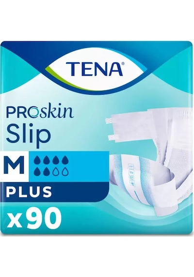 Tena Slip Proskin Plus 6 Damla Bel Bantlı Hasta Bezi M 90'lı