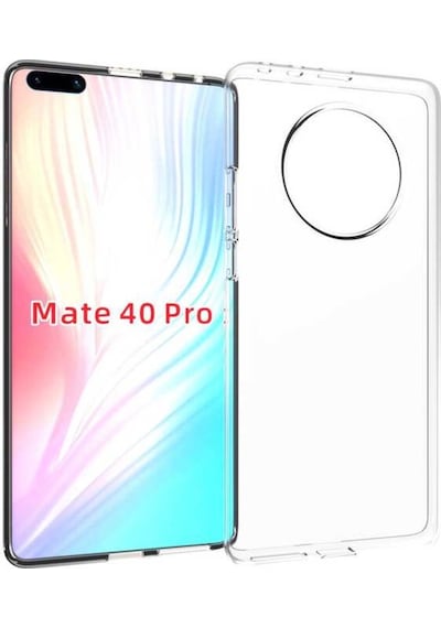 Huawei Mate 40 Pro Kilif Seffaf Silikon Hibrit Case 390885586