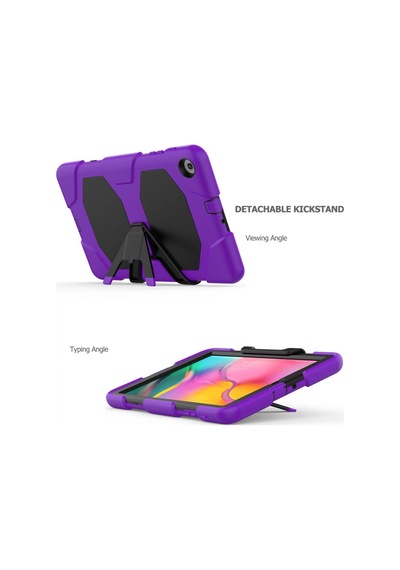 Samsung Galaxy T510 Tab A 10.1 Kılıf Griffin Tablet Kapak - Mor Arka Kapak