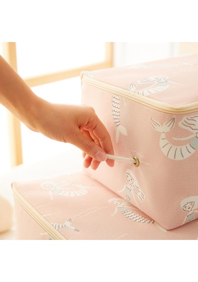 2'li Çocuk Odası Deniz Kızı Hurç Set 1 Adet 30 X 22 X 18/1 Adet 52 X 28 X 21 Cm Pembe.