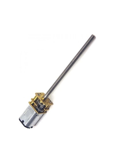 N20 6v 500rmp 12mm Redüktörlü Dc Motor Vidalı Uzun Mil M4 Vida