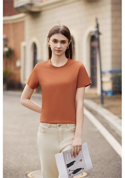 New Performance Premium Basic T-shirt %61,7 Pamuk %34,7 Polyester %3,6 Dut İpeği Turuncu