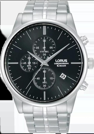 Lorus Rm361jx9 Takvimli 10 Bar Kronograf Erkek Kol Saati Metalik Gri