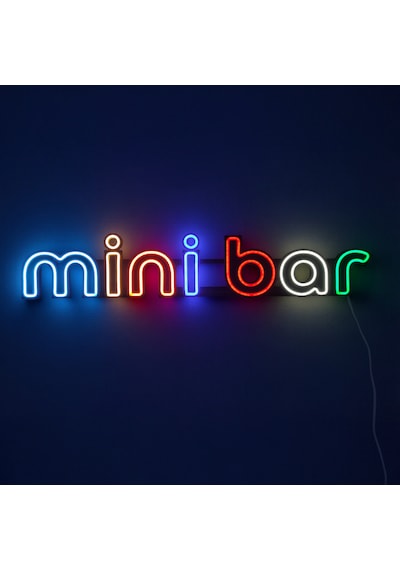 Mini Bar Neon Led 3d Baskı Çok Renkli
