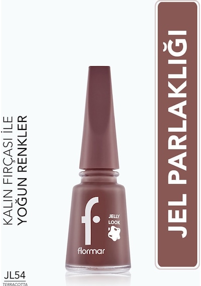Flormar Jel Görünümlü Parlak Oje (kahve) - Jelly Look Nail Enamel - Jl54 Terracotta - 8690604568864