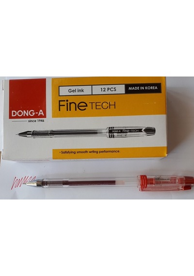 Dong-a My-jel Iğne Uçlu Kalem 0.3 Mm Kırmızı 12'li Paket