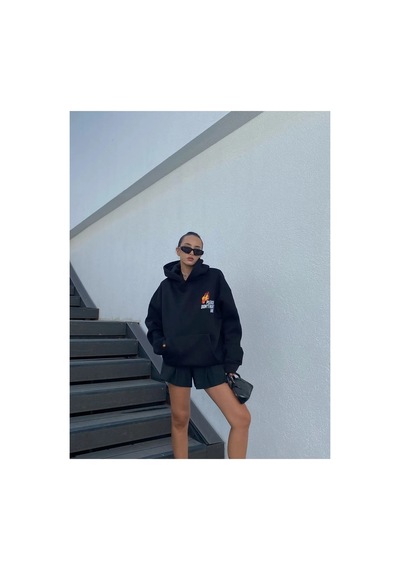Prtnc Protonic Oversize Sweatshirt Please Dont Hurt Me Siyah Siyahdont