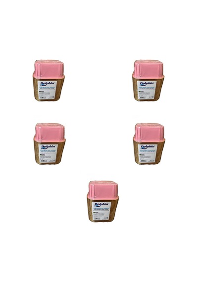 Dolphin Muffin Kare Kağıt Pembe Altın Cupcake Kek Kalıbı Kapsülü Kabı - 25 Adetlik 5 Paket Renkli