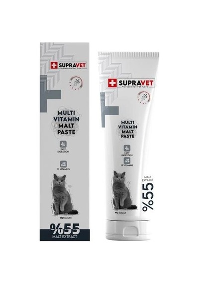 Supravet Kediler İçin Taurinli Multi Vitamin Kedi Macunu 100 Gr