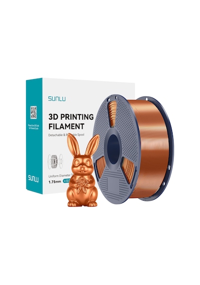 Sunlu Kırmızı Bakır Silk Pla+ Filament - 1.75mm - 1 Kg
