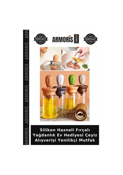 Silikon Hazneli Fırçalı Yağdanlık Ev Hediyesi Çeyiz Alışverişi Yenilikçi Mutfak