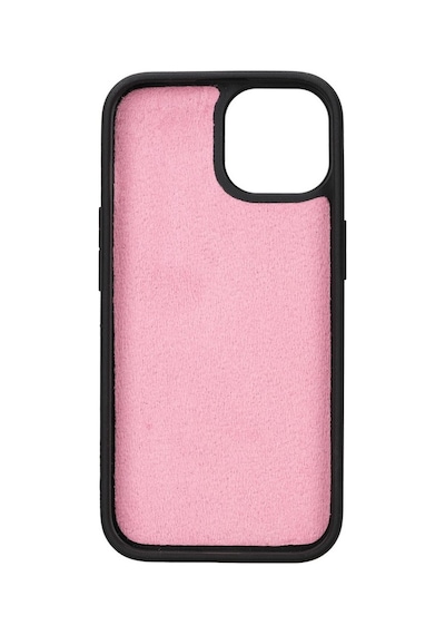 Apple Uyumlu   iPhone 15 Deri Cüzdanlı Kılıf   Mwwn Nu2 Pembe