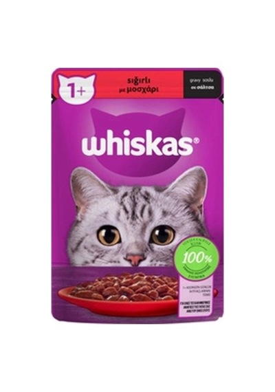 Whiskas Pure Delight Sığır Etli 85 Gr Yetişkin Kedi Yaş Mama
