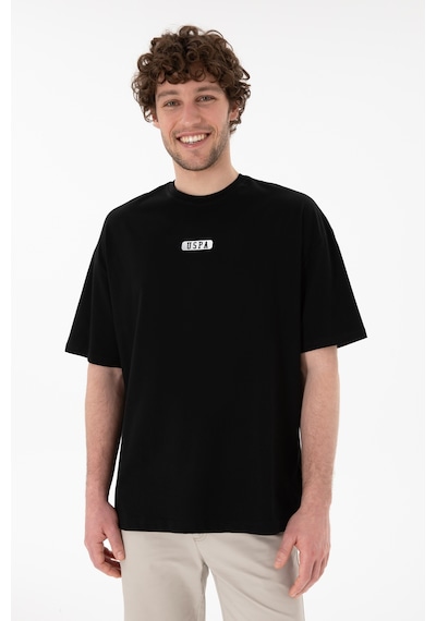 U.S. Polo Assn. Erkek Oversize Fit Bisiklet Yaka Siyah Tişört 50305923-VR046 U.S. Polo Assn. Erkek Oversize Fit Bisiklet Yaka Siyah Tişört 50305923-VR046