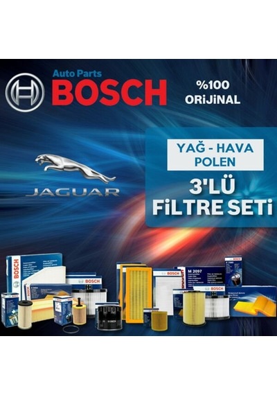 Bosch Jaguar X-type 2.0 D Filtre Bakım Seti 2004-2009 3np