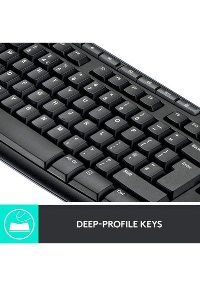 Mk270 Us Qwerty Combo Kablosuz Klavye Ve Fare Seti Siyah Diğer