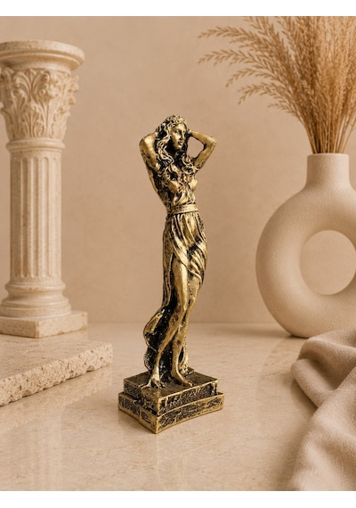 Afrodit Dekoratif Biblo 14 Cm Antik Yunan Tanrıçası Heykeli Bronz Görünümlü