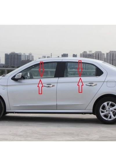Peugeot 301 Krom Cam Çıtası 4 Parça