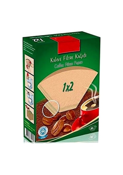 Caffeo 1 x 2 Kahve Filtre Kağıdı 4 x 80 Adet