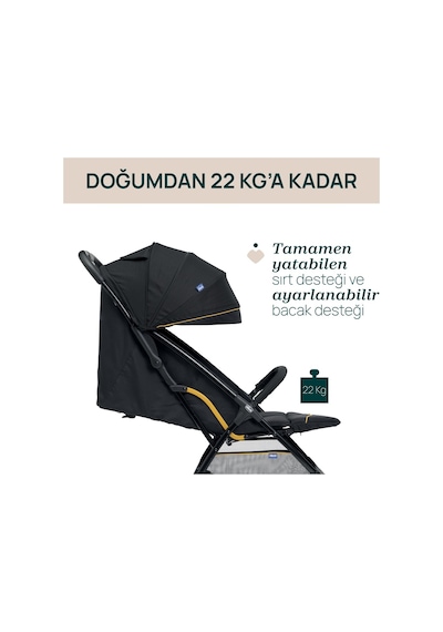 Chicco Glee Bebek Arabası Uneven Black 08087068730000