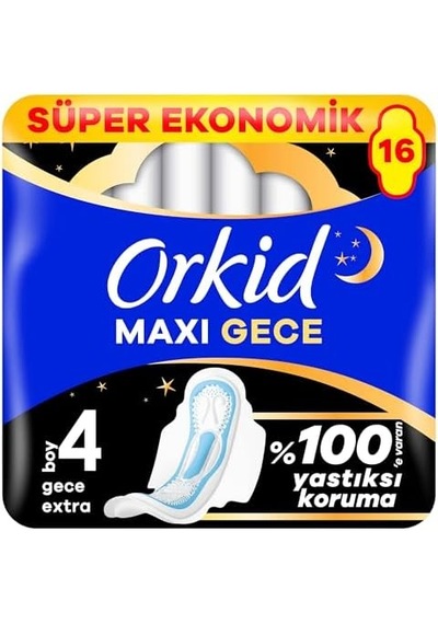 Maxi Secure Gece Hijyenik Pedleri Boy 4 16 Adet Hijyenik Ped